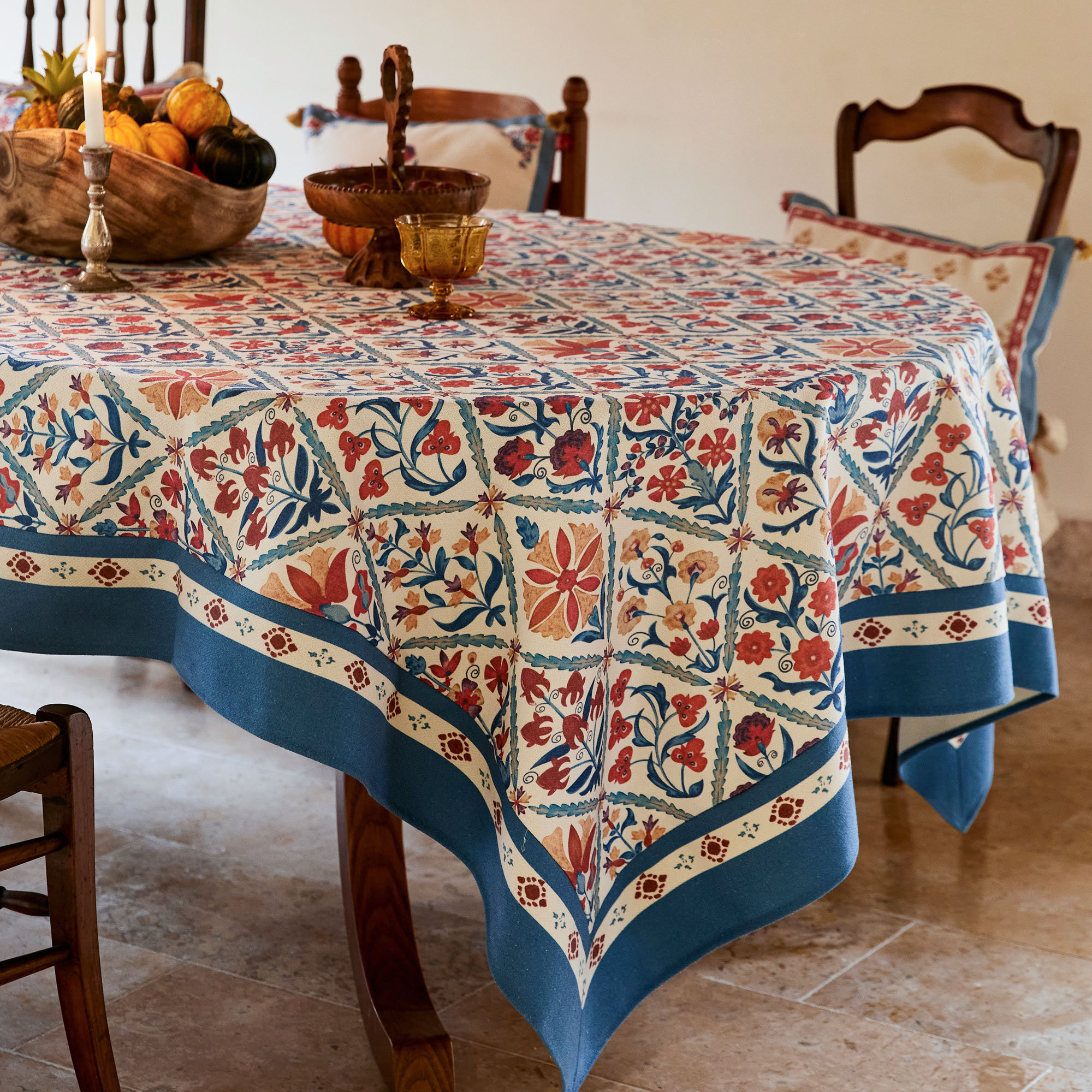 Mediterranean patchwork tablecloth - Image 3